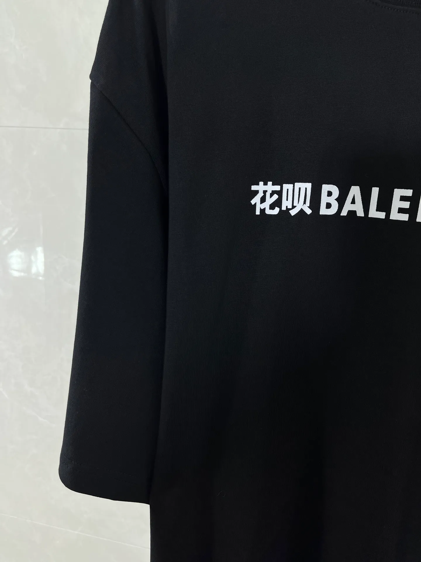 P105💰 -BALENCIAGA-2024New Arrival Classic Logo t 300 . logo os Same Style ：Black Size：XS-L 8936
